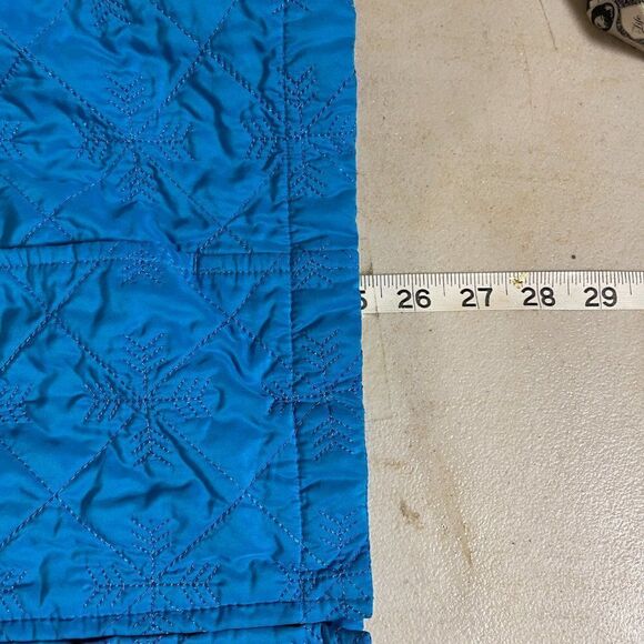 Vintage Southern Lady Blue Quilted Zip Front Vest sz L - Picture 9 of 11